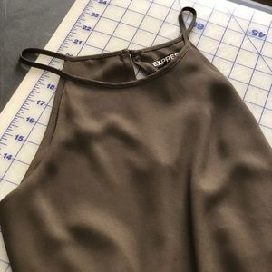 Olive high-low Express cami